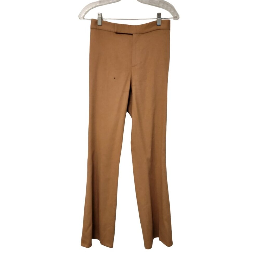 Ralph Lauren Black Label Vintage Brown‎ 100% Wool Pants Size 6 Note FLAWS